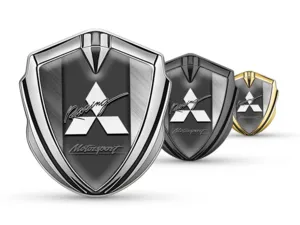 Mitsubishi 3D Emblema Insignia De Carrera Concepto Brilla 3D